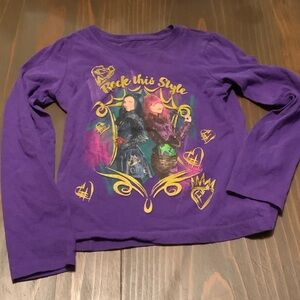 Kids Disney Descendants Long Sleeve Shirt with Mal and Evie